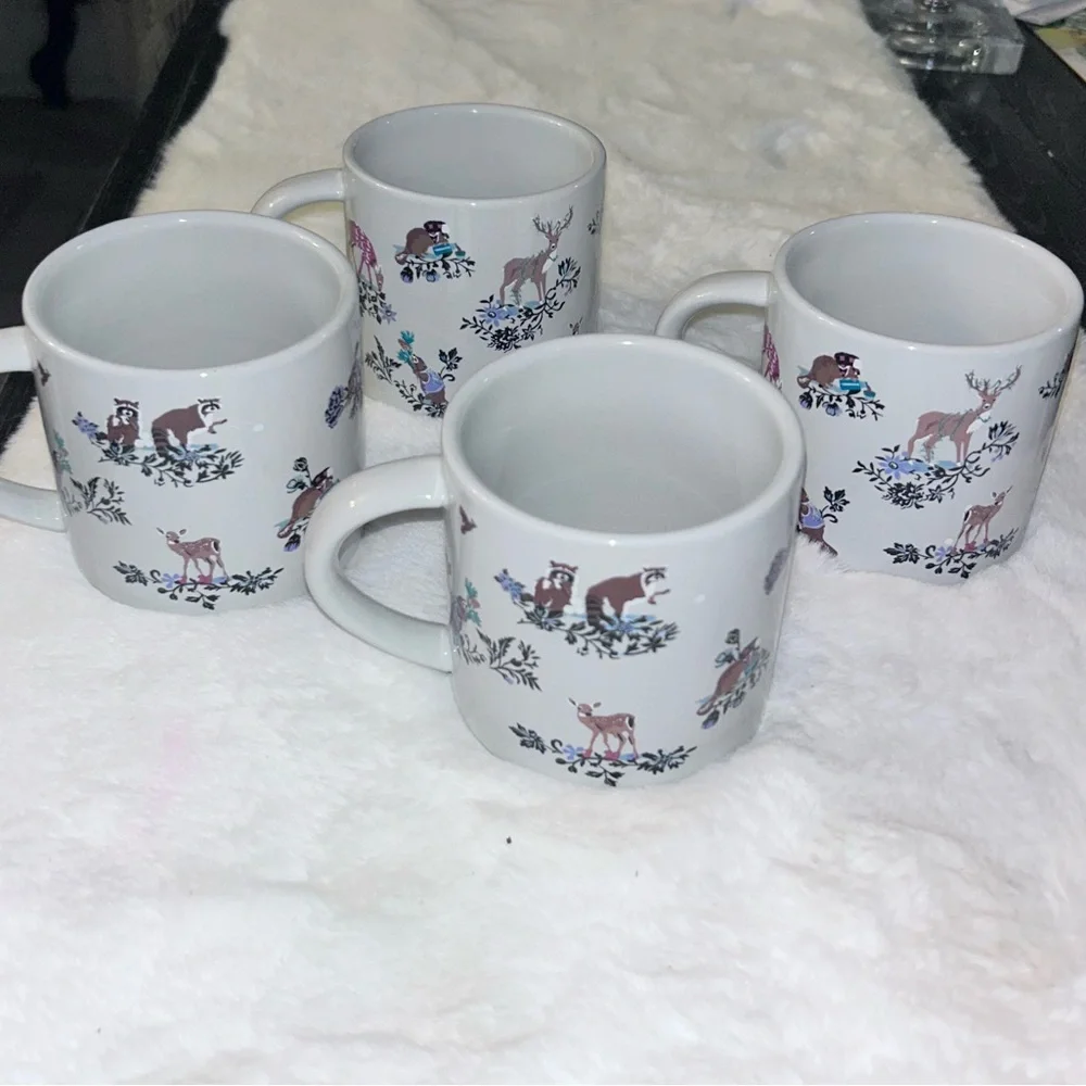 50%off w❤️ 4Vera Bradley merry mischief Winter Wonderland Woodland coffee cups